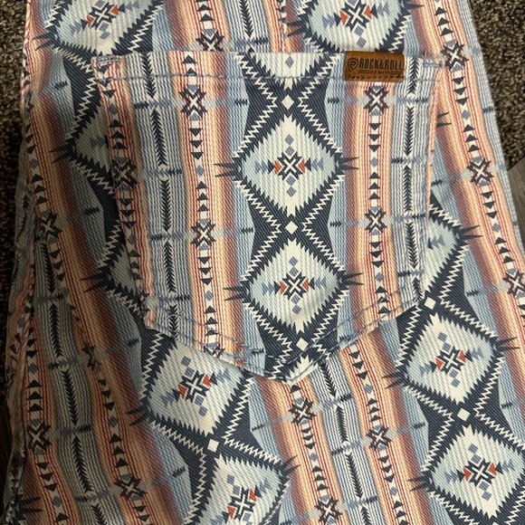 Boho Patterned Flared Pants - Picture 2 of 8